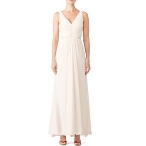 MONIQUE LHUILLIER Blush Amelia Bridesmaid Gown Dress 8R